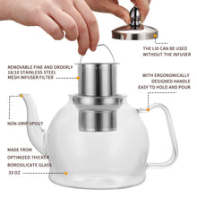 Load image into Gallery viewer, Glass Teapot
